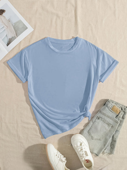 Women'S Elegant Letter Print Short Sleeve Crew Neck T-Shirt - "Jesus Loves You"